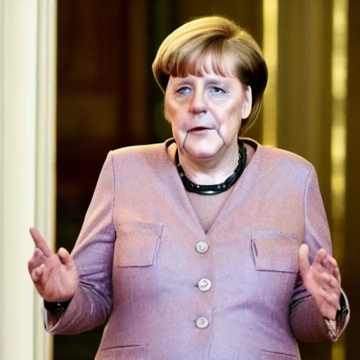 Image similar to Angela merkel performs at downton Abbey.