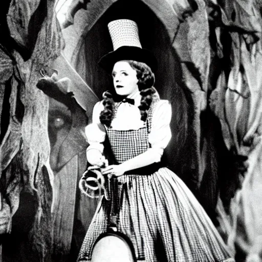 Prompt: the wicked witch of the west serving pies, wizard of oz, movie, photography,