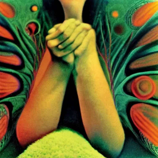 Image similar to schizophrenic superhuman, lush detail, national geographic, steichen