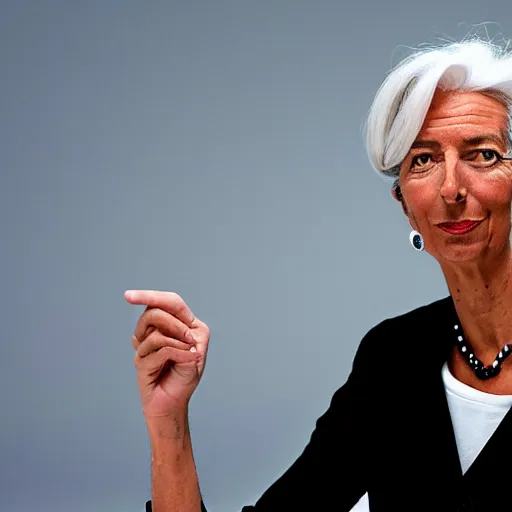 Image similar to Christine Lagarde as Ursula the Sea Witch