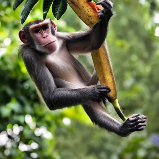 Image similar to monkey surfing on a banana