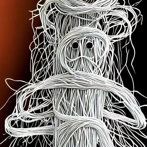 Image similar to spaghetti monster