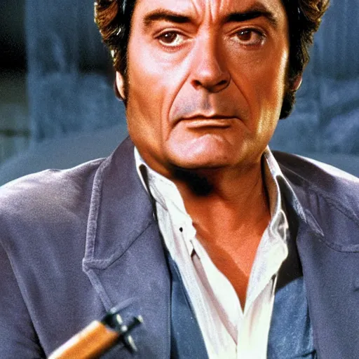 Prompt: Columbo is snubbed by a killer played by Robert Downey junior