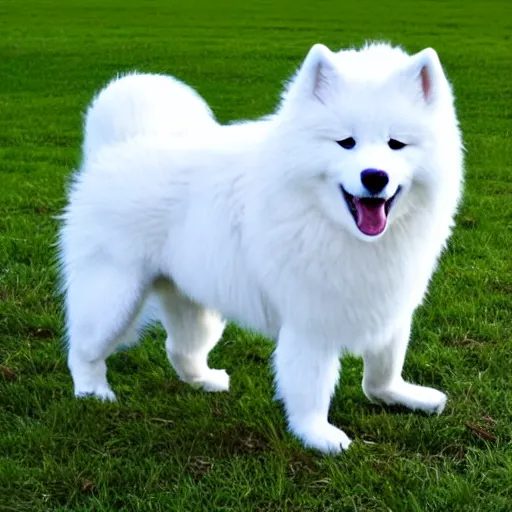 Image similar to samoyed in the style of sonic the hedgehog
