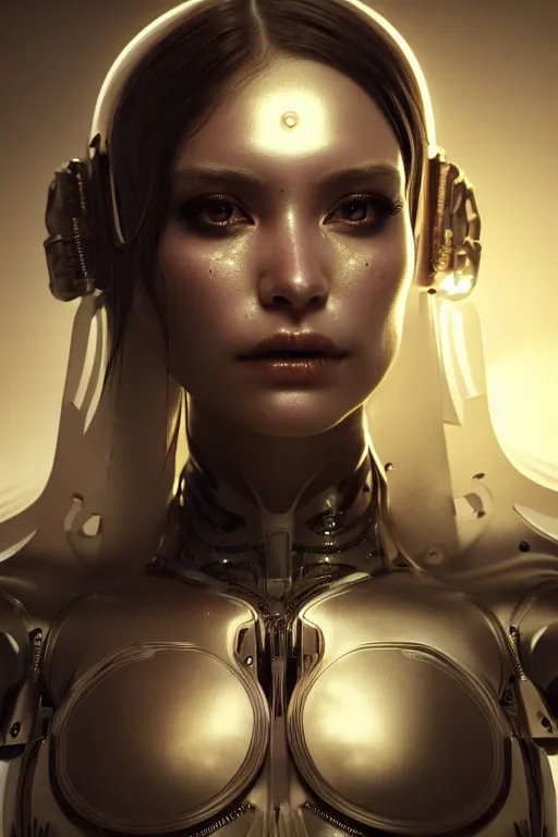 Prompt: ultra detailed beautiful female android [ in tears ]!!!, scifi, octane render, ( dia de los muertos ), global illumination, intricate concept art, unreal engine, 8 k, art by artgerm and michael welan and kuciara and greg rutkowski and alphonse mucha and loish and wlop