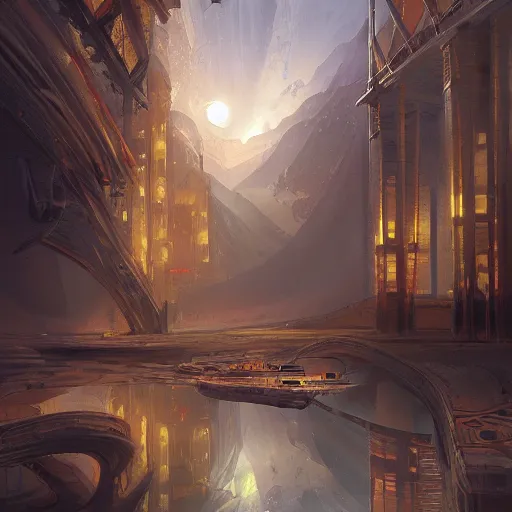 Prompt: a painting in the style of ludolf bakhuysen and in the style of stephan martiniere.