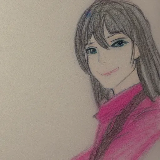 Image similar to Pastel sketch of Makoto Kino