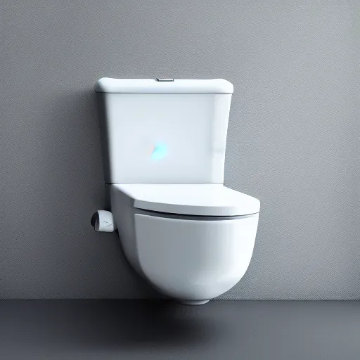 Prompt: toilet with a creepy human face, 4 k