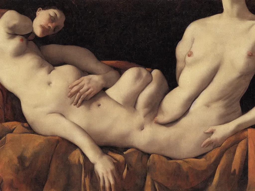 Image similar to Artemisia Gentileschi painting of female body