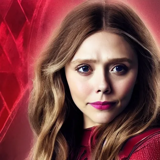 Prompt: ( ( ( ( ( ( ( ( ( ( elizabeth olsen ) ) ) ) ) ) ) ) ) ) scarlet witch!!!!! ( ( chris hemsworth ) ), portrait!!!, [ 4 k photorealism ]!!, trending on unsplash