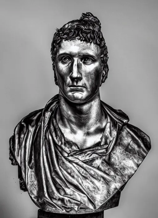 Image similar to a full portrait photo of julius caesar, f / 2 2, 3 5 mm, 2 7 0 0 k, lighting, perfect faces, award winning photography.