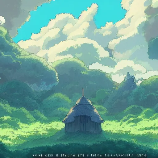 Image similar to landscape of the eternal rest, in the style of studio ghibli, award - winning, 4 k