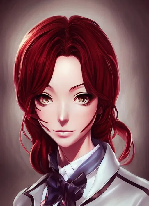 Image similar to beautiful portrait of a Lawyer who looks like Ezra Scarlet anime, character design by Ross Tran, artgerm detailed, soft lighting