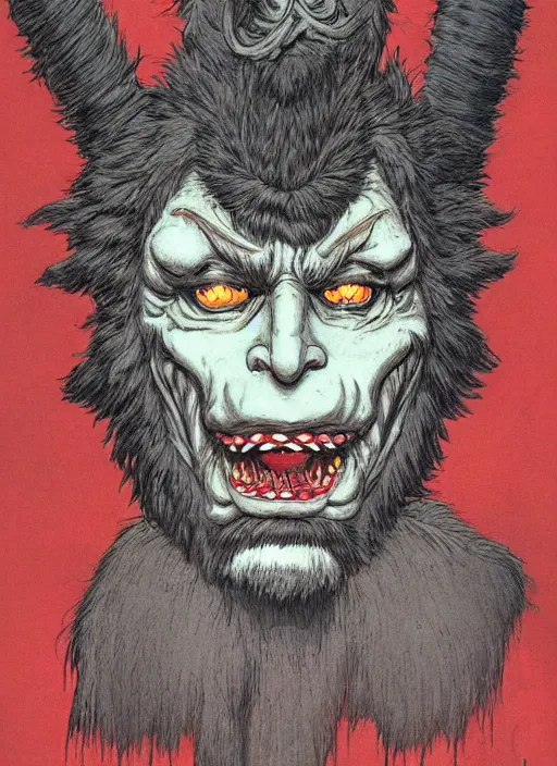 Image similar to krampus portrait by katsuhiru otomo