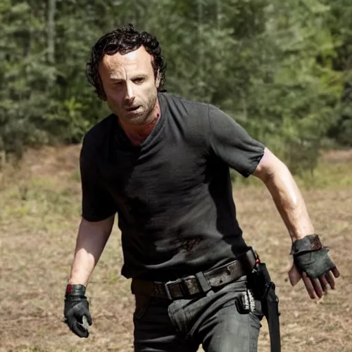 Prompt: Andrew Lincoln playing Glenn Rhee from the walking dead,8k,