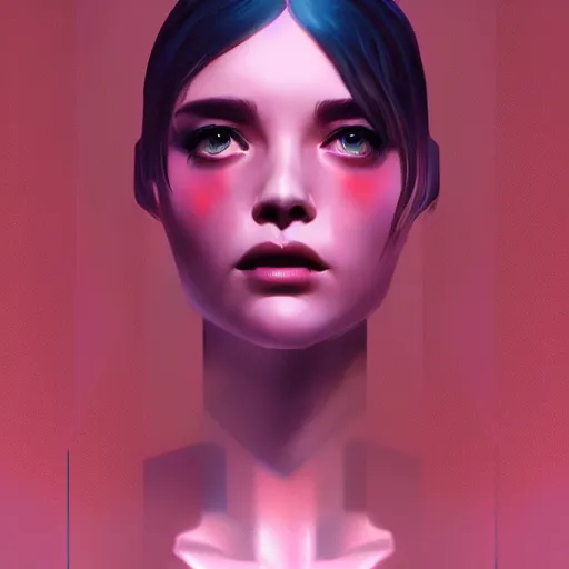 Image similar to portrait beautiful sci - fi girl, blade runner 2 0 4 9, futuristic metropolis, digital art, pop art by hsiao - ron cheng