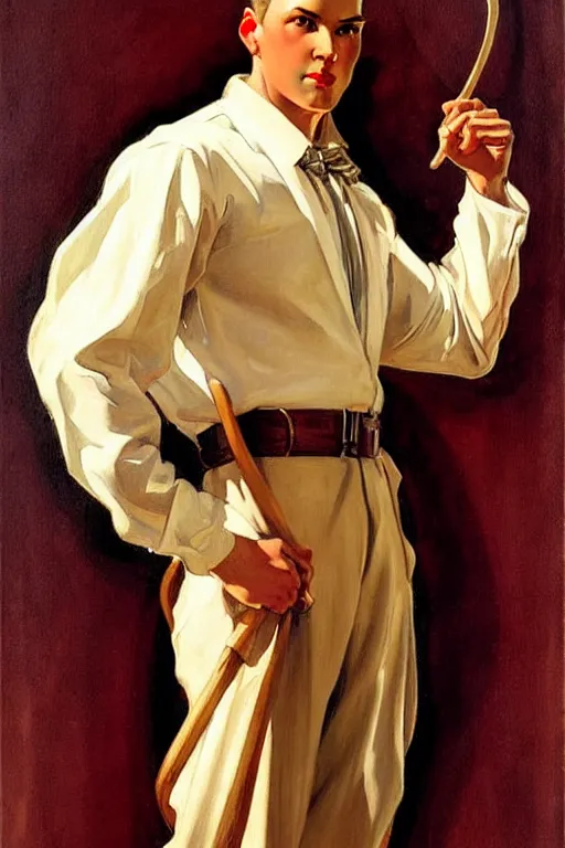 Image similar to attractive male, character design, painting by j. c. leyendecker