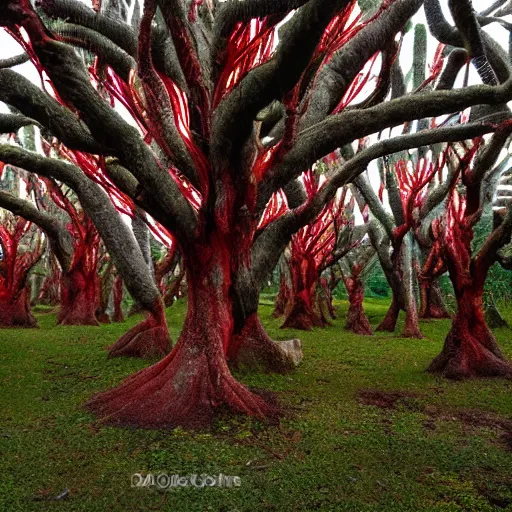 Image similar to a forest of dragonsblood trees