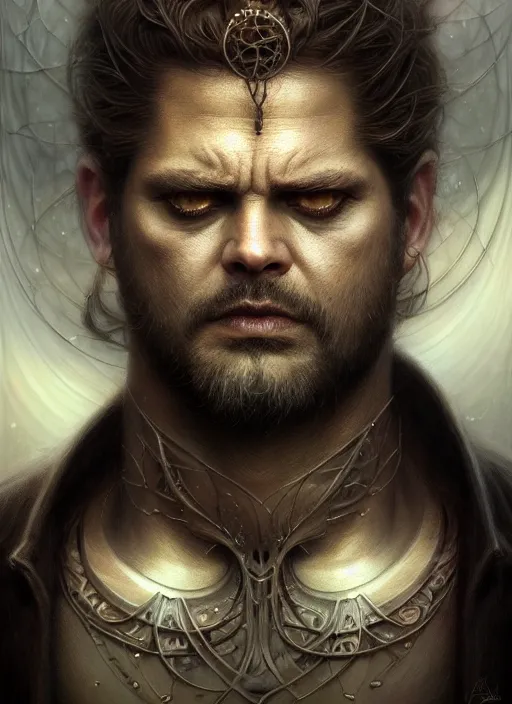 Prompt: closeup portrait shot of a the king of hell in a scenic dystopian environment, intricate, elegant, highly detailed, centered, digital painting, artstation, concept art, smooth, sharp focus, illustration, artgerm, tomasz alen kopera, peter mohrbacher, donato giancola, joseph christian leyendecker, wlop, boris vallejo