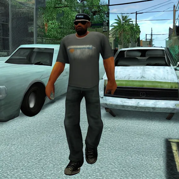 Image similar to screenshot of big smoke from gta san andreas for the ps 2