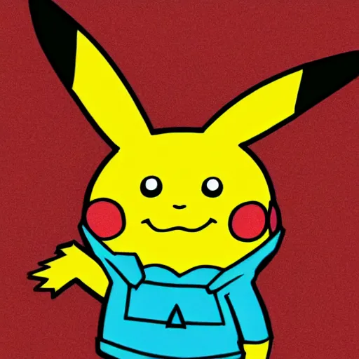 Image similar to depressed pikachu in the spongebob close - up style