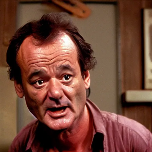 Image similar to bill murray in evil dead