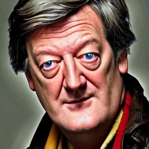 Image similar to stephen fry as doctor who, bbc promotional artwork