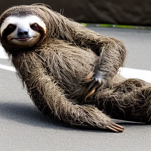 sloth standing up