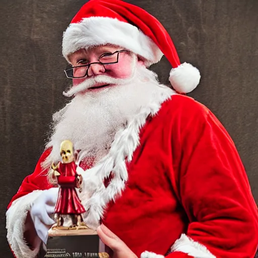 Prompt: Halloween Santa Claus, cinematic, award winning photography