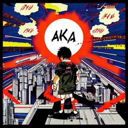 Prompt: Akira (1988) in the style of Electric Feel by MGMT music video