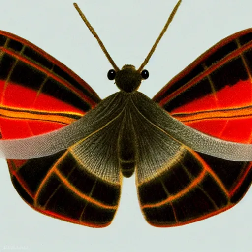 Image similar to scientific illustration of a beautiful moth