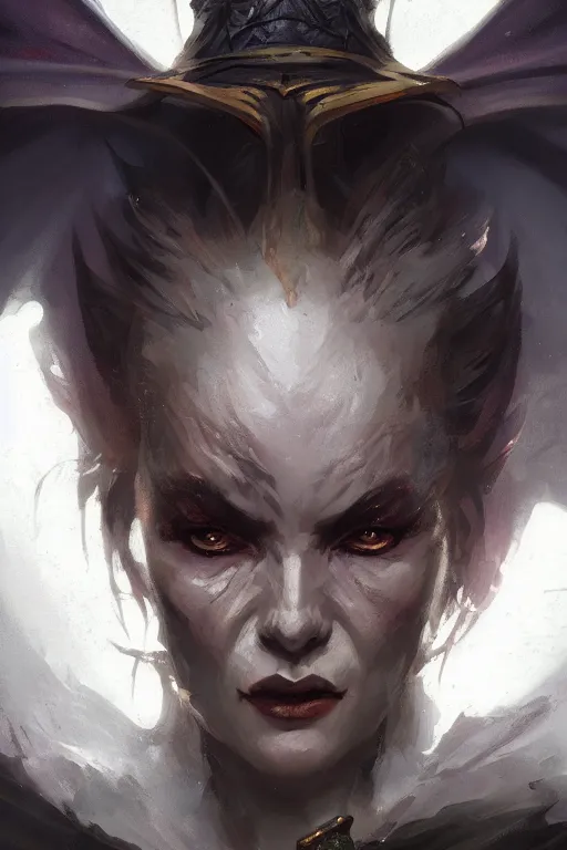 Prompt: dungeons and dragons evil witch character closeup portrait, dramatic light, dungeon background, 2 0 0 mm focal length, painted by stanley lau, painted by greg rutkowski, painted by stanley artgerm, digital art, trending on artstation
