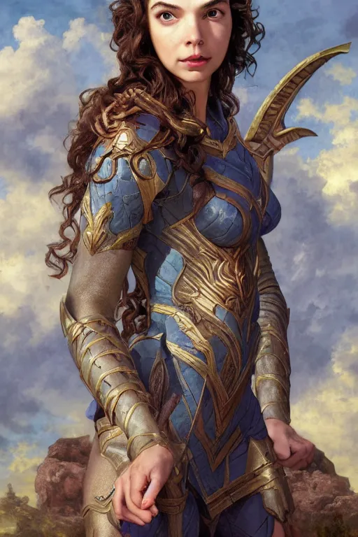 Prompt: A fantasy comic book style portrait painting of Gal Gadot, Anya Taylor-Joy, as an Atlantean Reptilian Warrior, François Boucher, Oil Painting, Mystical Valkyrie, unreal 5, DAZ, hyperrealistic, octane render, Regal, Refined, Detailed Digital Art, RPG portrait, William-Adolphe Bouguereau, Michael Cheval, Walt Disney (1937), Steampunk, dynamic lighting, Highly Detailed, Cinematic Lighting, Unreal Engine, 8k, HD