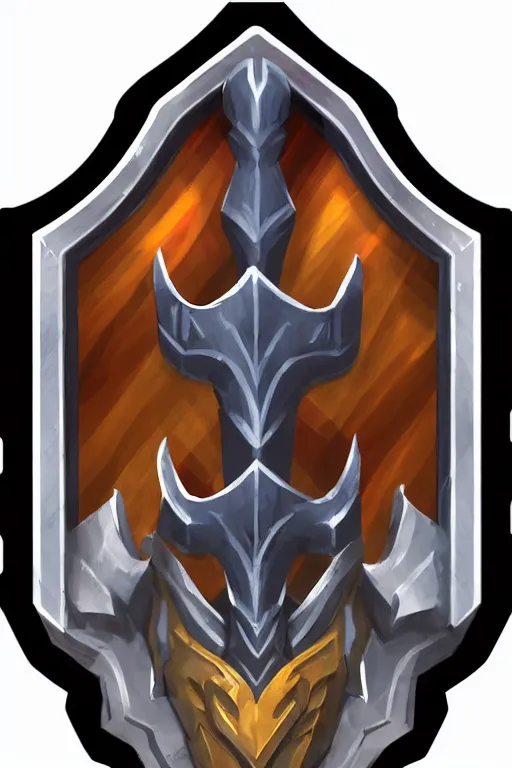 Image similar to shield fantasy epic legends game icon stylized digital illustration
