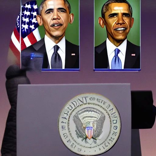 Image similar to President Barack Obama, Hiroaki Tsutsumi style