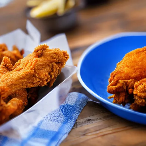 Image similar to fried chicken, photo, detailed, 4k