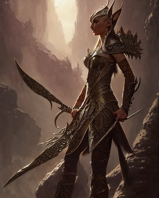 Image similar to a fierce warrior elven princess in full armor, fantasy character portrait, ultra realistic, concept art, intricate details, highly detailed by greg rutkowski, gaston bussiere, craig mullins, simon bisley