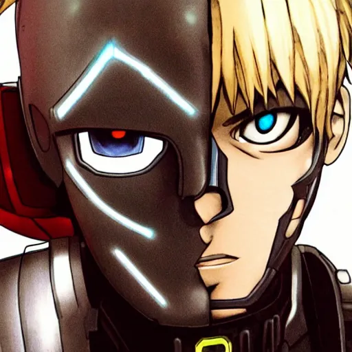 Image similar to genos cyborg real photo