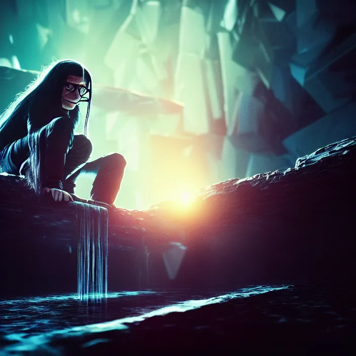 Image similar to skrillex finally releasing his album, masterpiece, trending on artstation, cinematic composition, beautiful lighting, sharp, details, hyper - detailed, hd, hdr, 4 k, 8 k