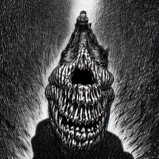 Prompt: horrifying yoshi drawn by junji ito, horror art, very detailed art, junji ito, zdislav beksinski