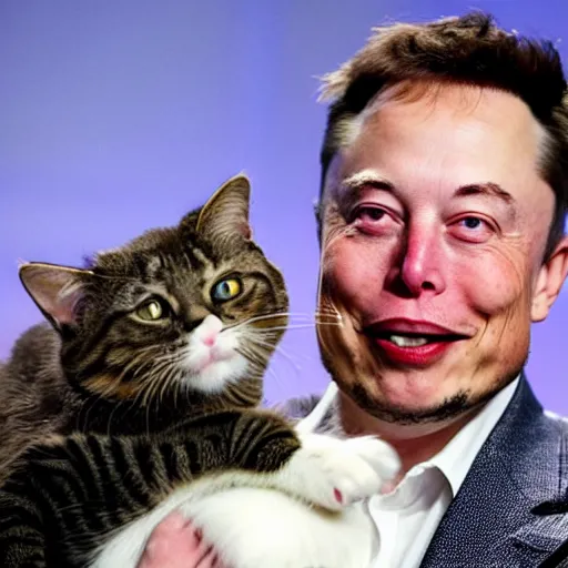 elon musk holding a cat while crying | Stable Diffusion | OpenArt