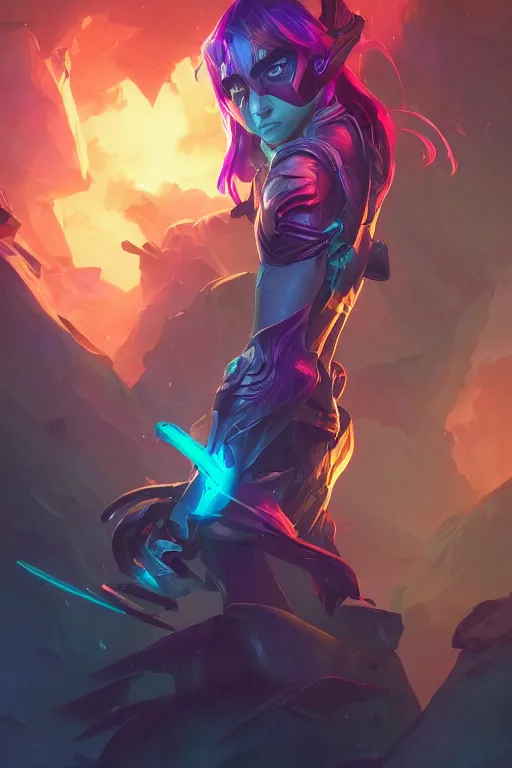 Prompt: senna league of legends wild rift hero champions arcane fantasy digital painting bioluminance alena aenami artworks in 4 k design by lois van baarle by sung choi by john kirby artgerm and greg rutkowski and magali villeneuve tank support marksman mage fighter assassin,