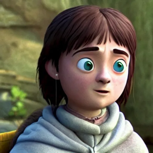 Prompt: Arya Stark as seen in Disney Pixar's Up (2009) 👀