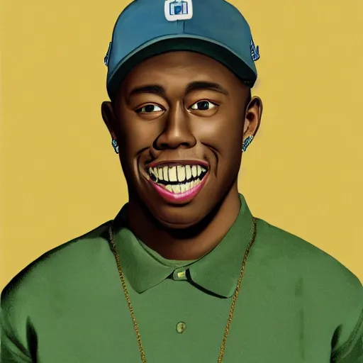 Prompt: A picture of Tyler, the Creator, realistic