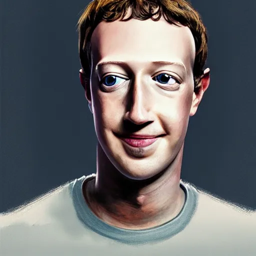 Image similar to portrait of mark zuckerberg as a muppet, very detailed, art contest winner on behance, trendy on deviant art, by artgem, greg rutkowski