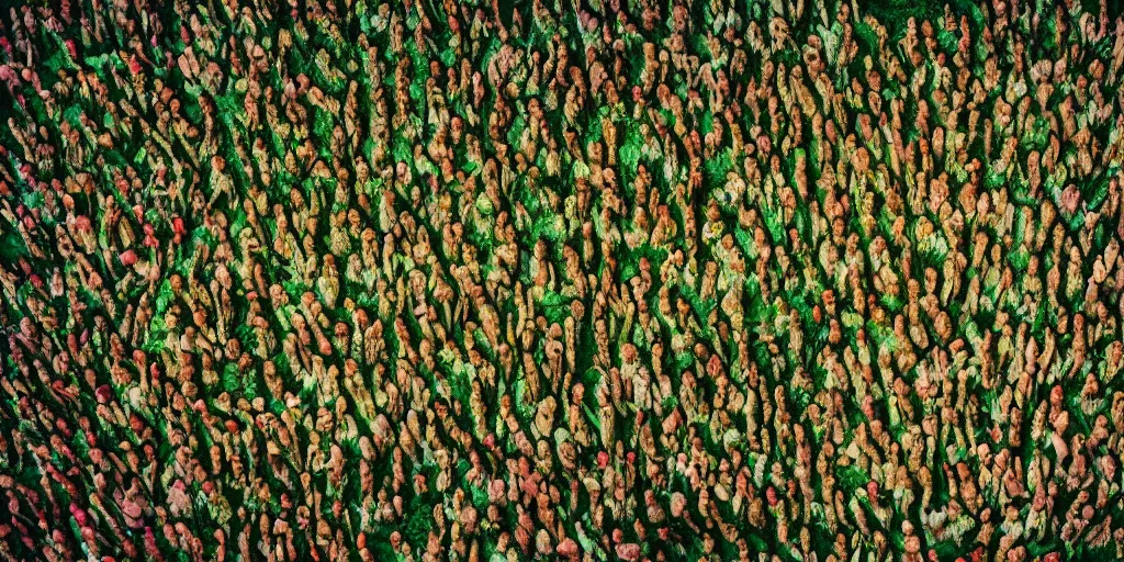 Prompt: a forest made of beautiful female human bodies