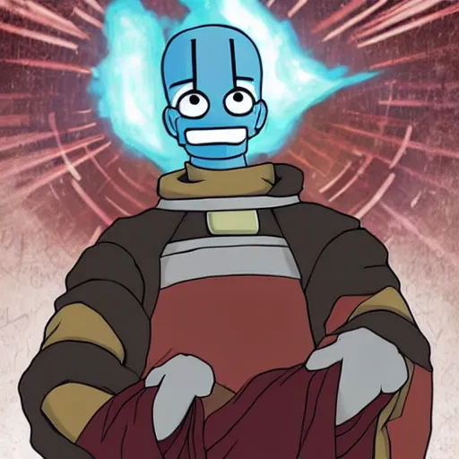 Prompt: bender as the last Airbender