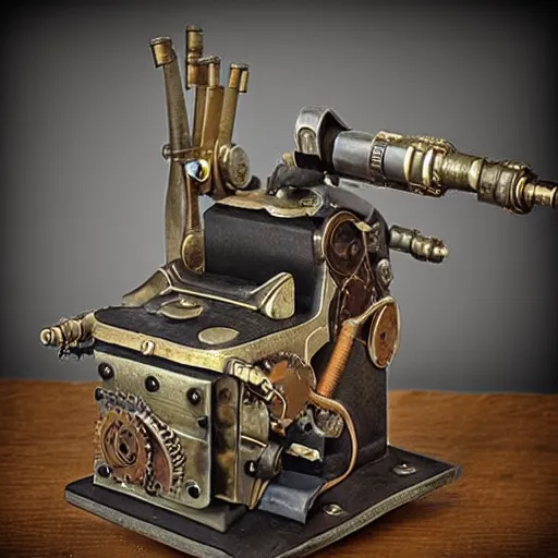 Image similar to steampunk copy machine
