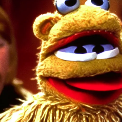 Image similar to scenes from the 1 9 9 9 film muppets go to hell directed by jim henson, high quality, high resolution