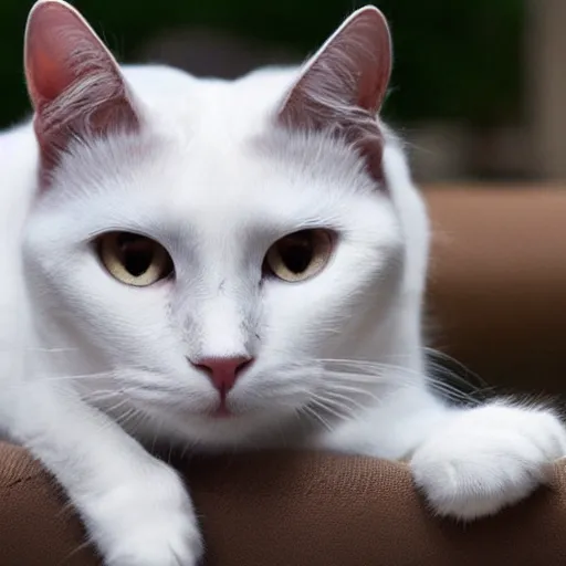 Prompt: white cat